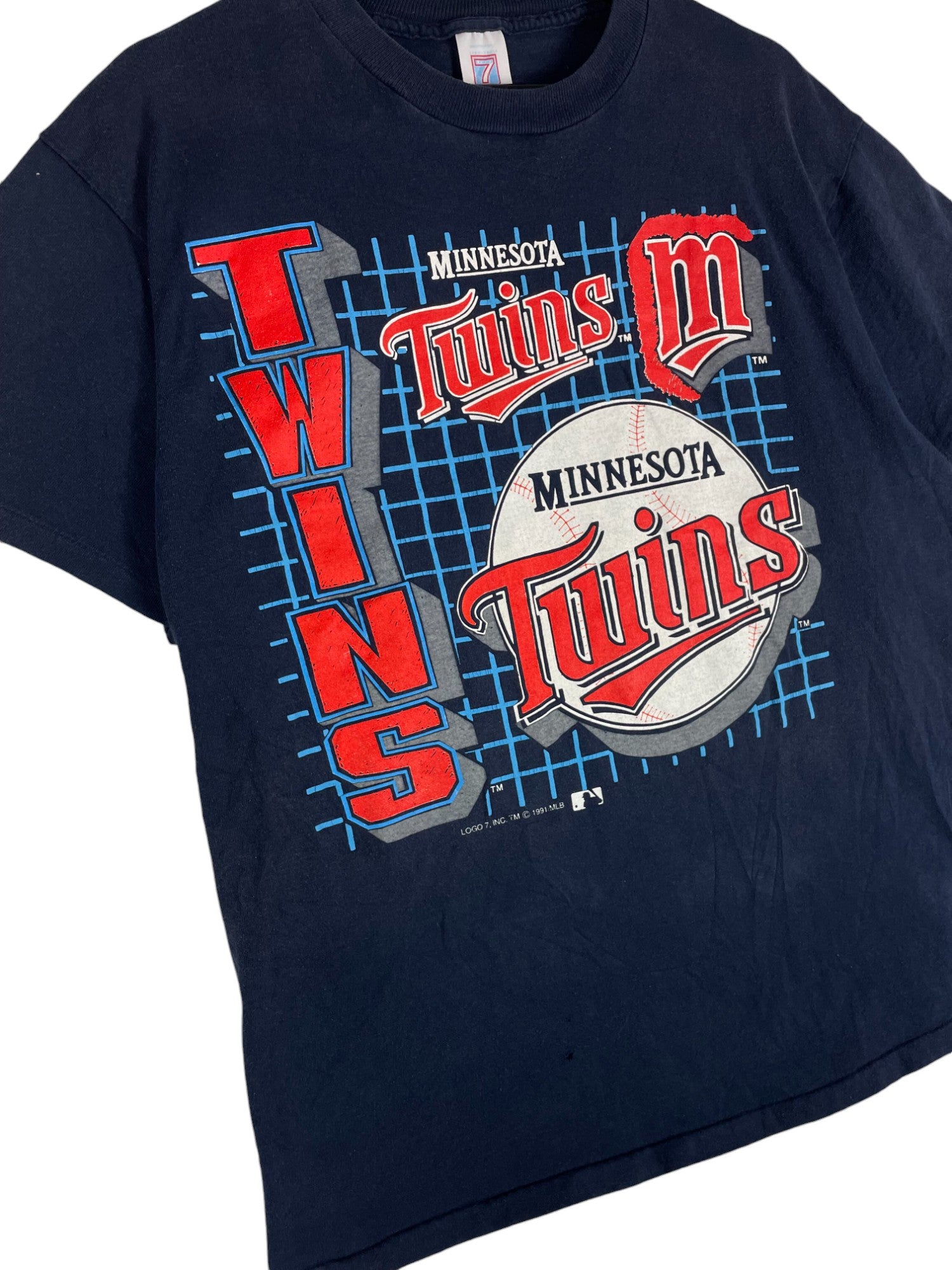 1990s Logo 7 Minnesota Twins T-Shirt