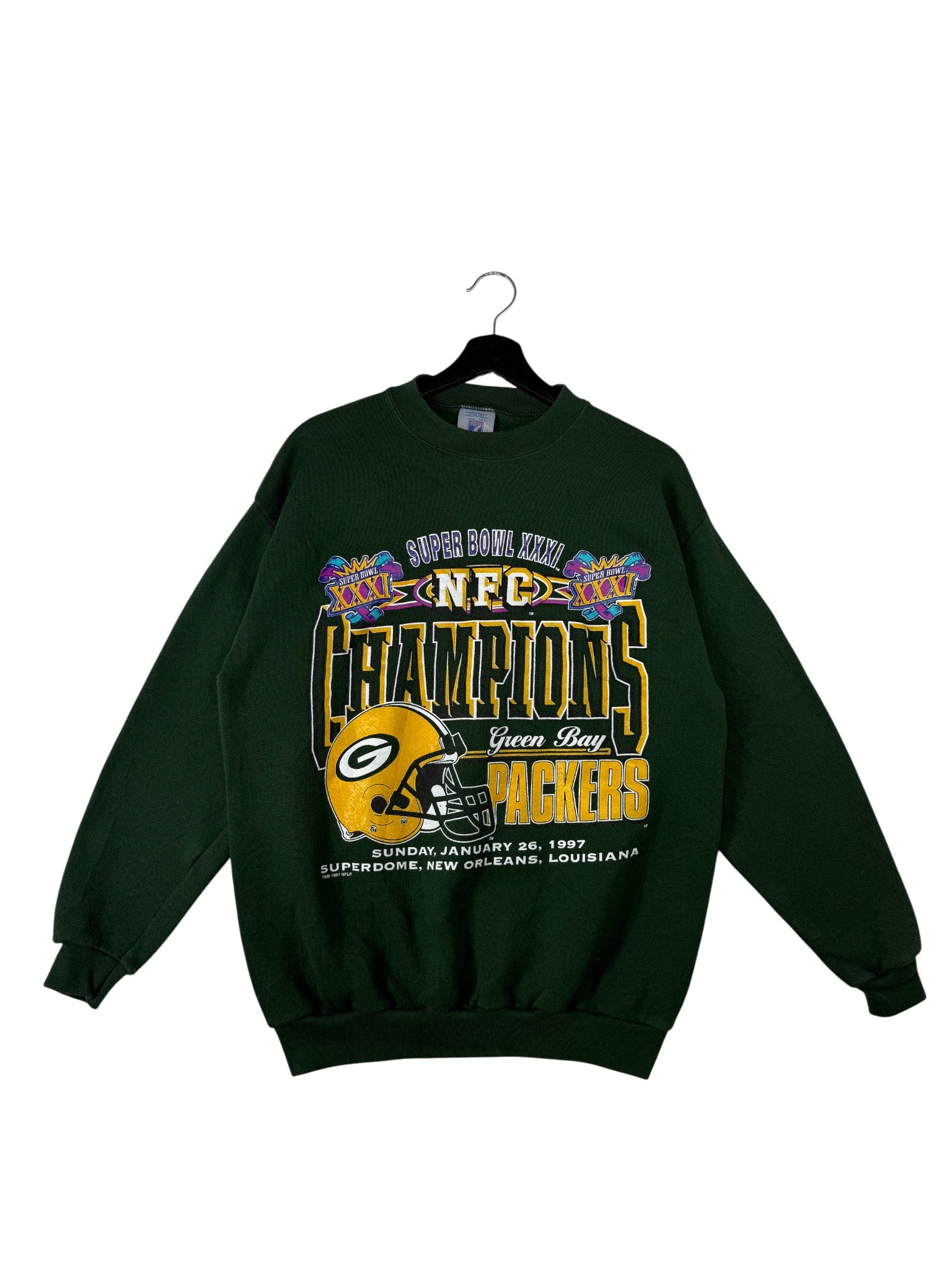 1990s Logo 7 Packers Sweatshirt