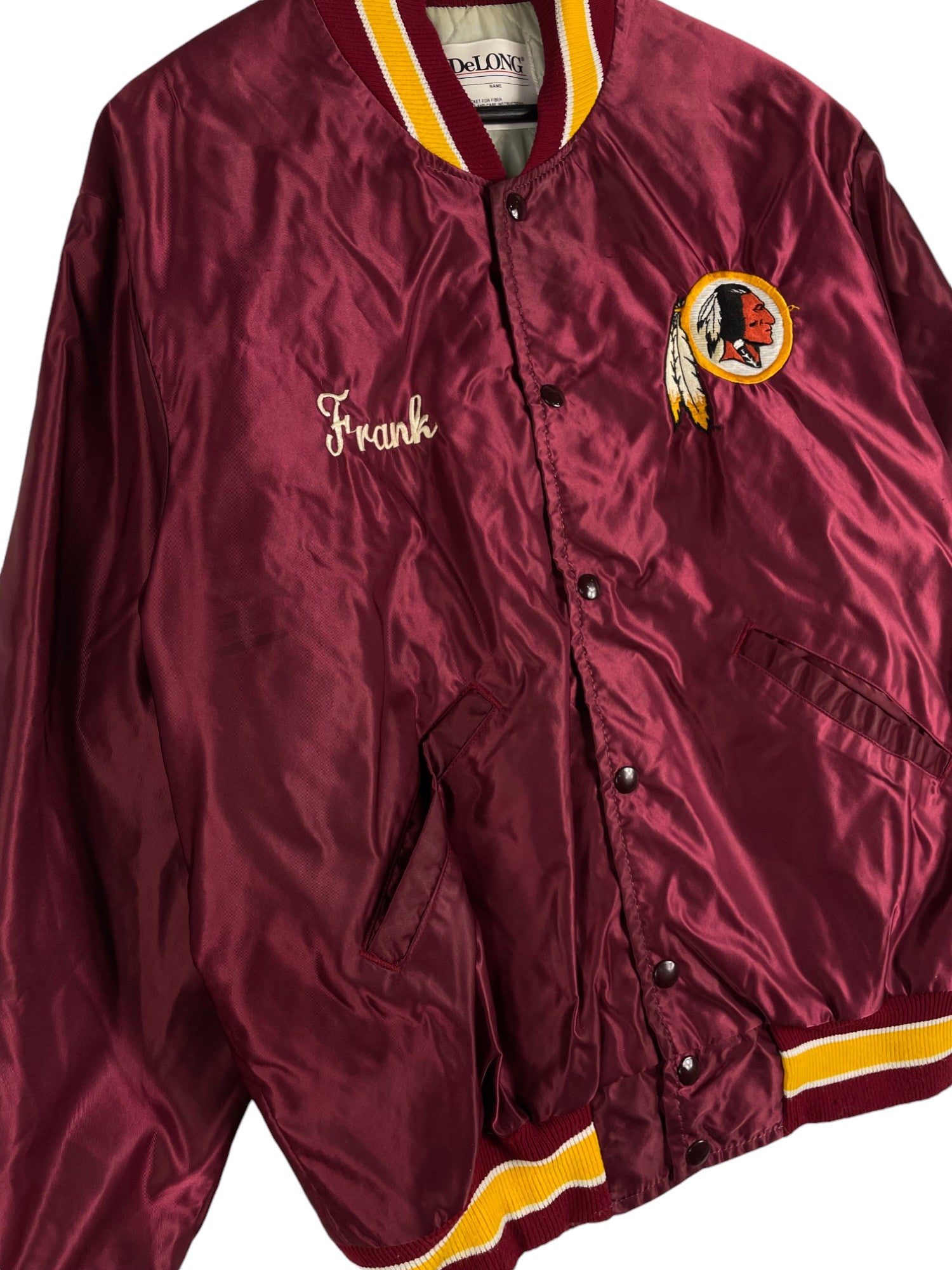 1990s DeLONG Redskins Varsity Jacket