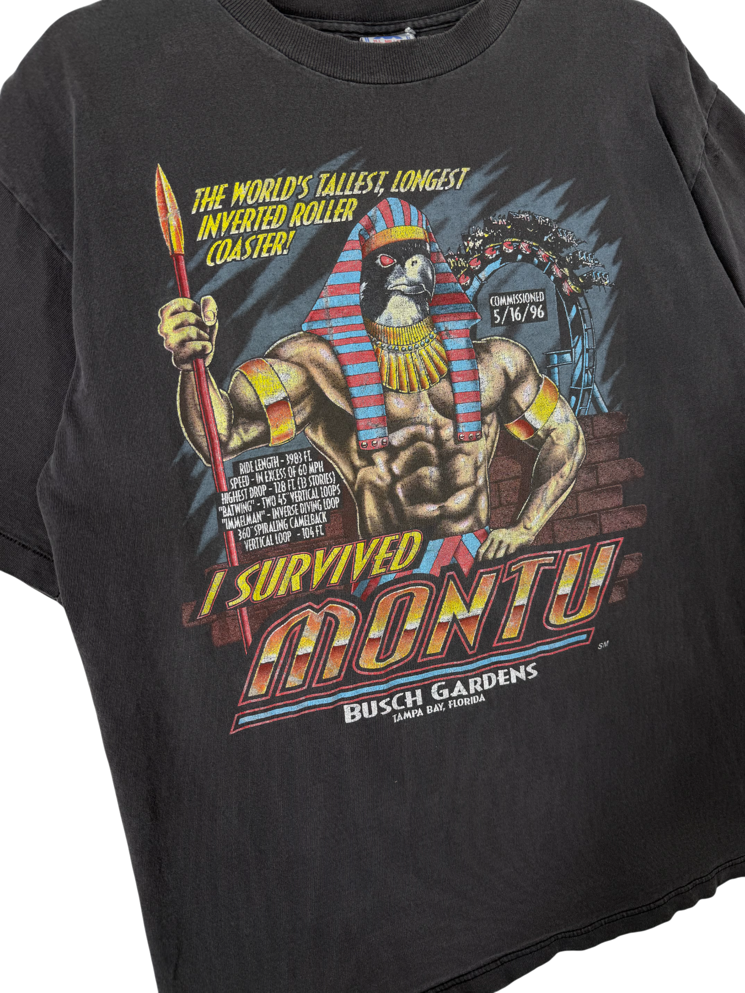 1996 I Survided Montu T-Shirt