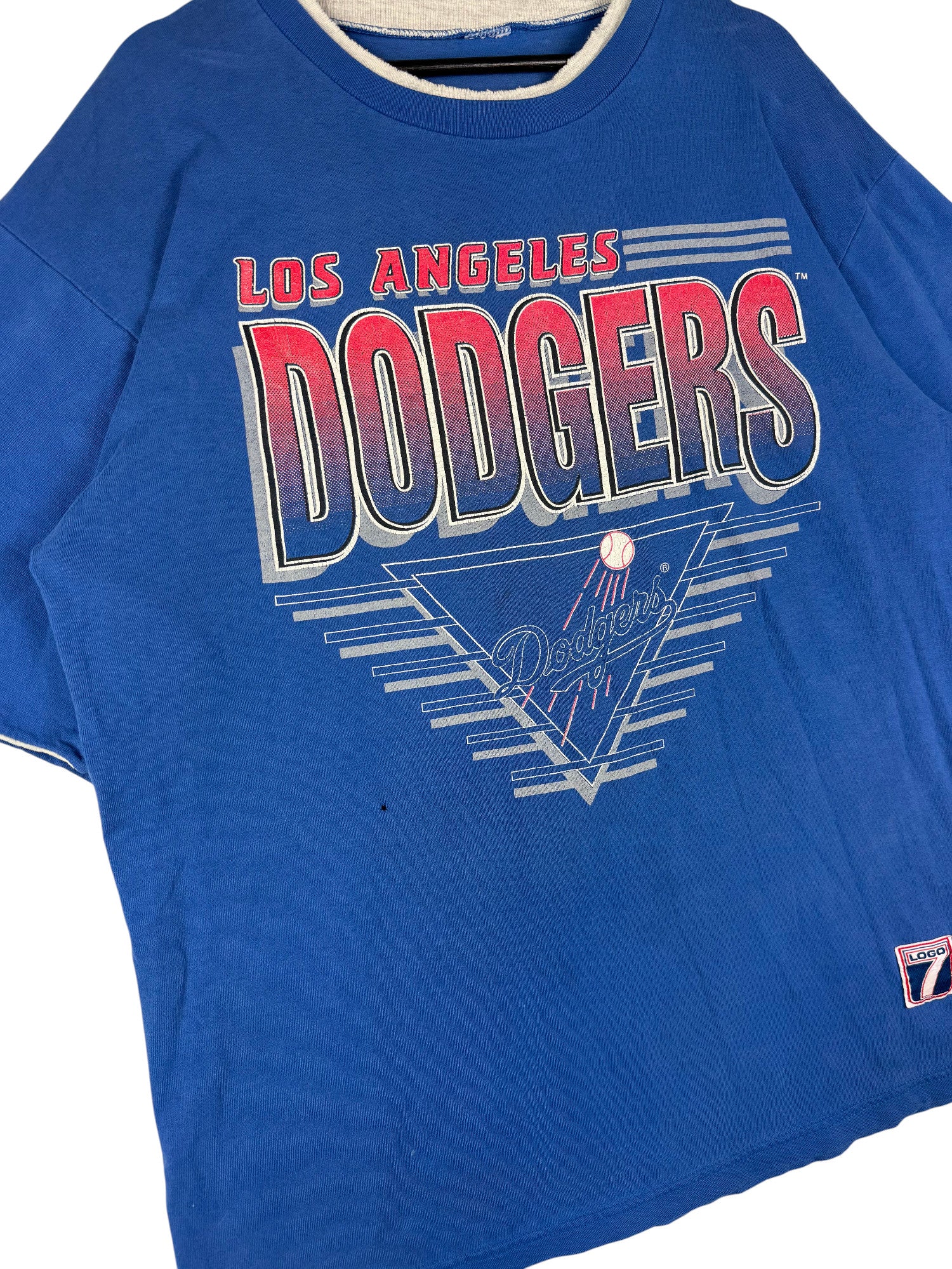 1990s Logo 7 Dodgers T-Shirt