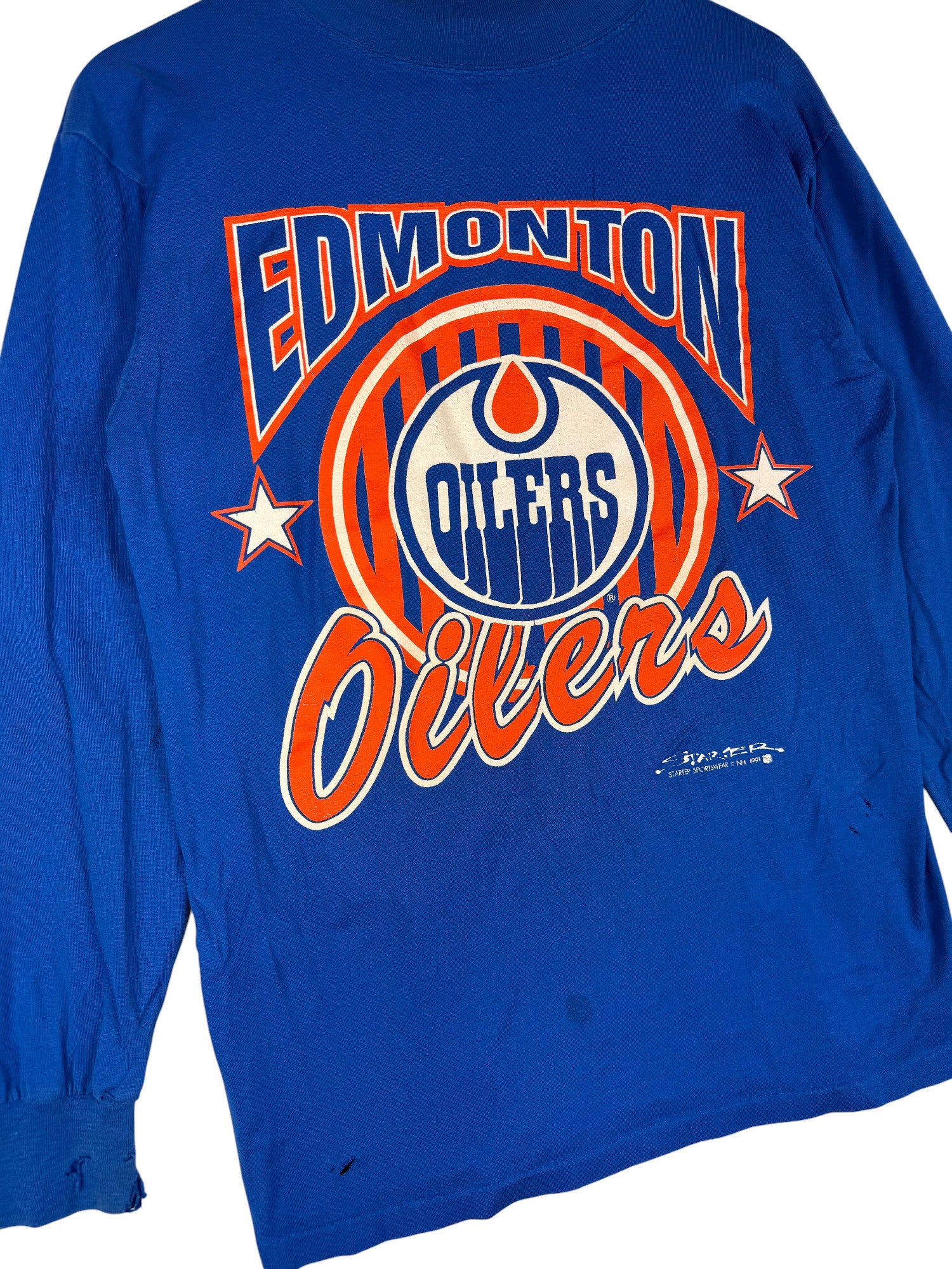 1991 Oilers Starter Turtleneck