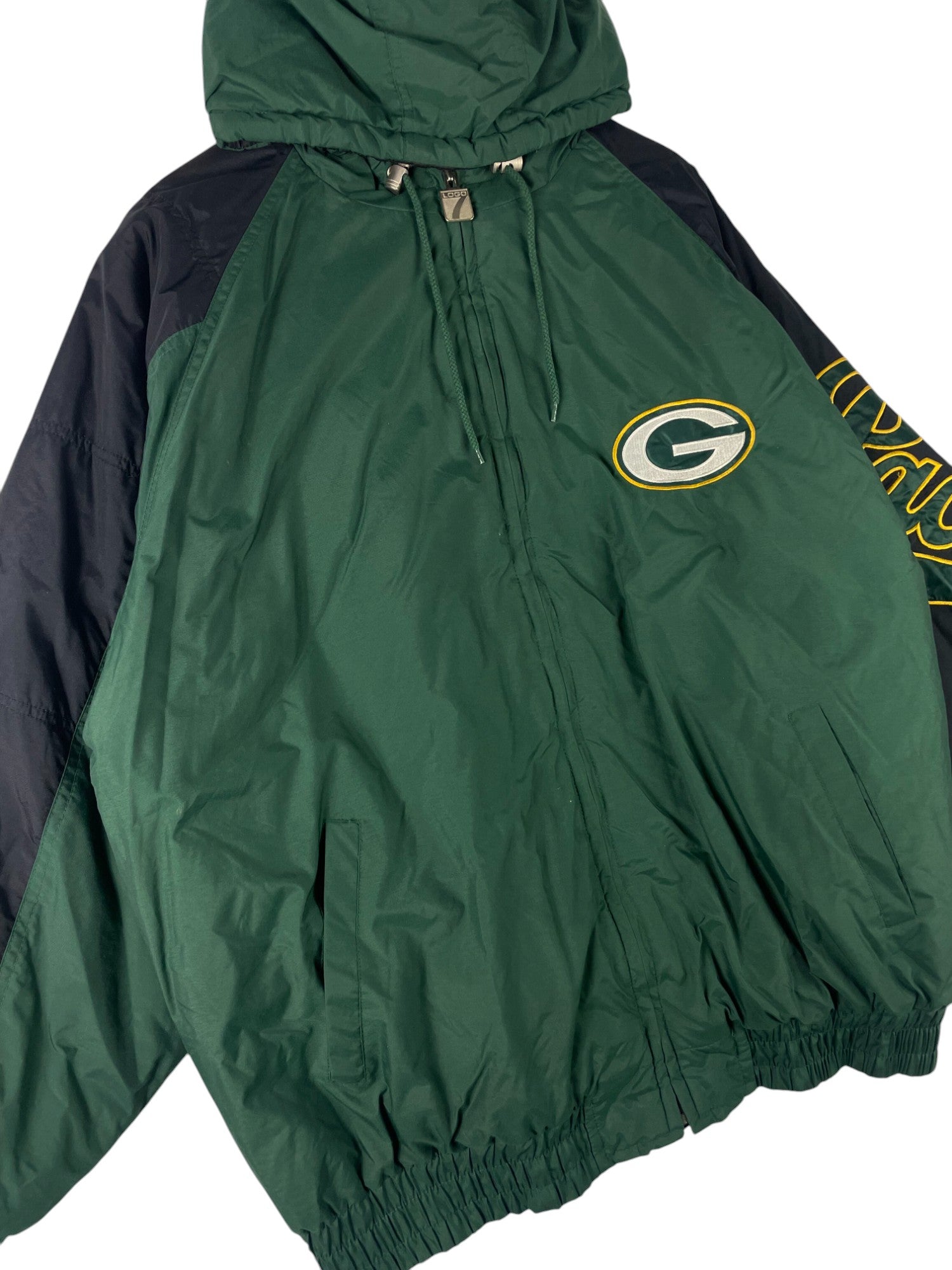 1990s Logo 7 Packers Windbreaker