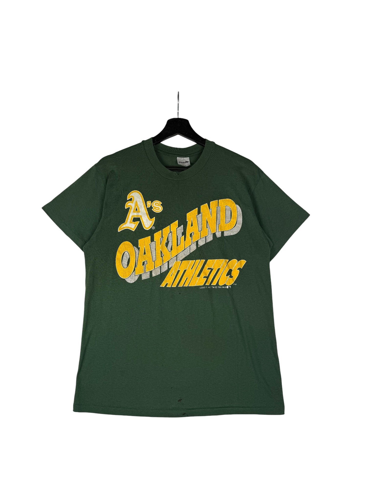 1990s Logo 7 Oakland Athletics T-Shirt