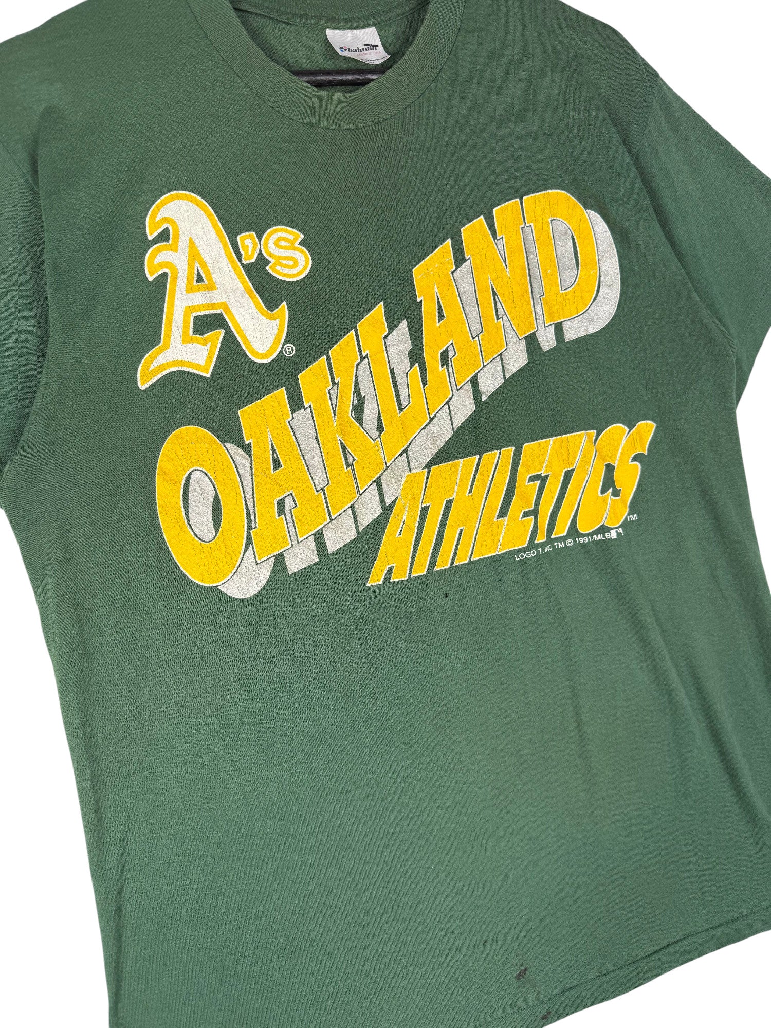 1990s Logo 7 Oakland Athletics T-Shirt