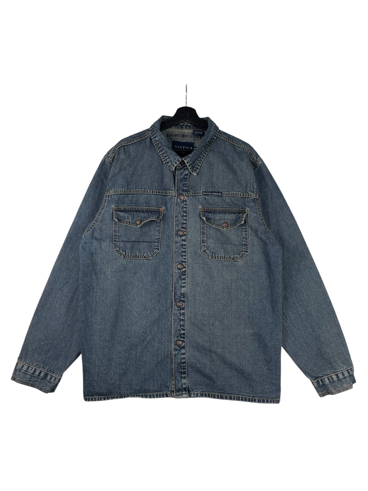 2000s Nautica Denim Button Up Shirt