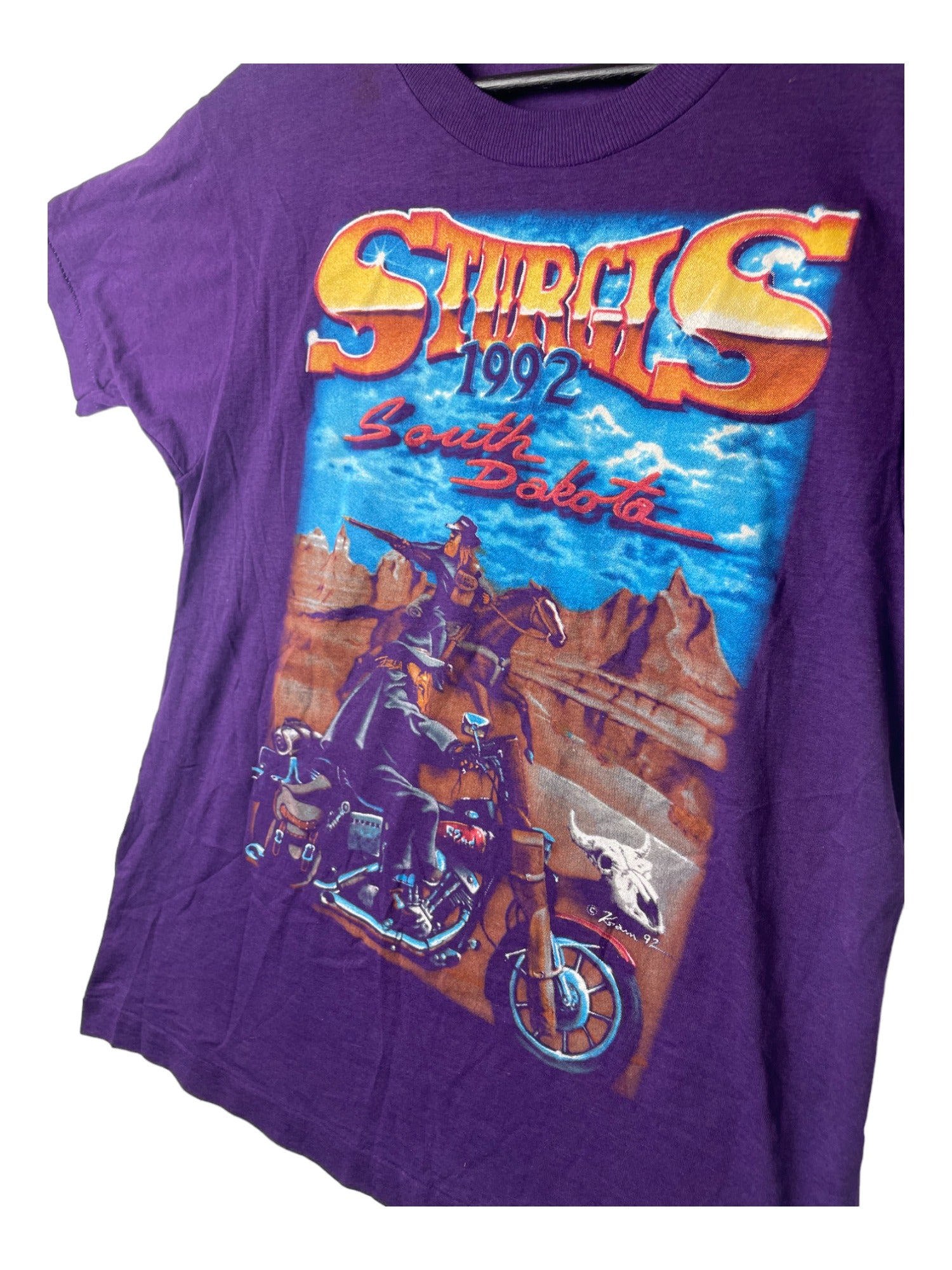 1992 Sturgis Biker T-Shirt