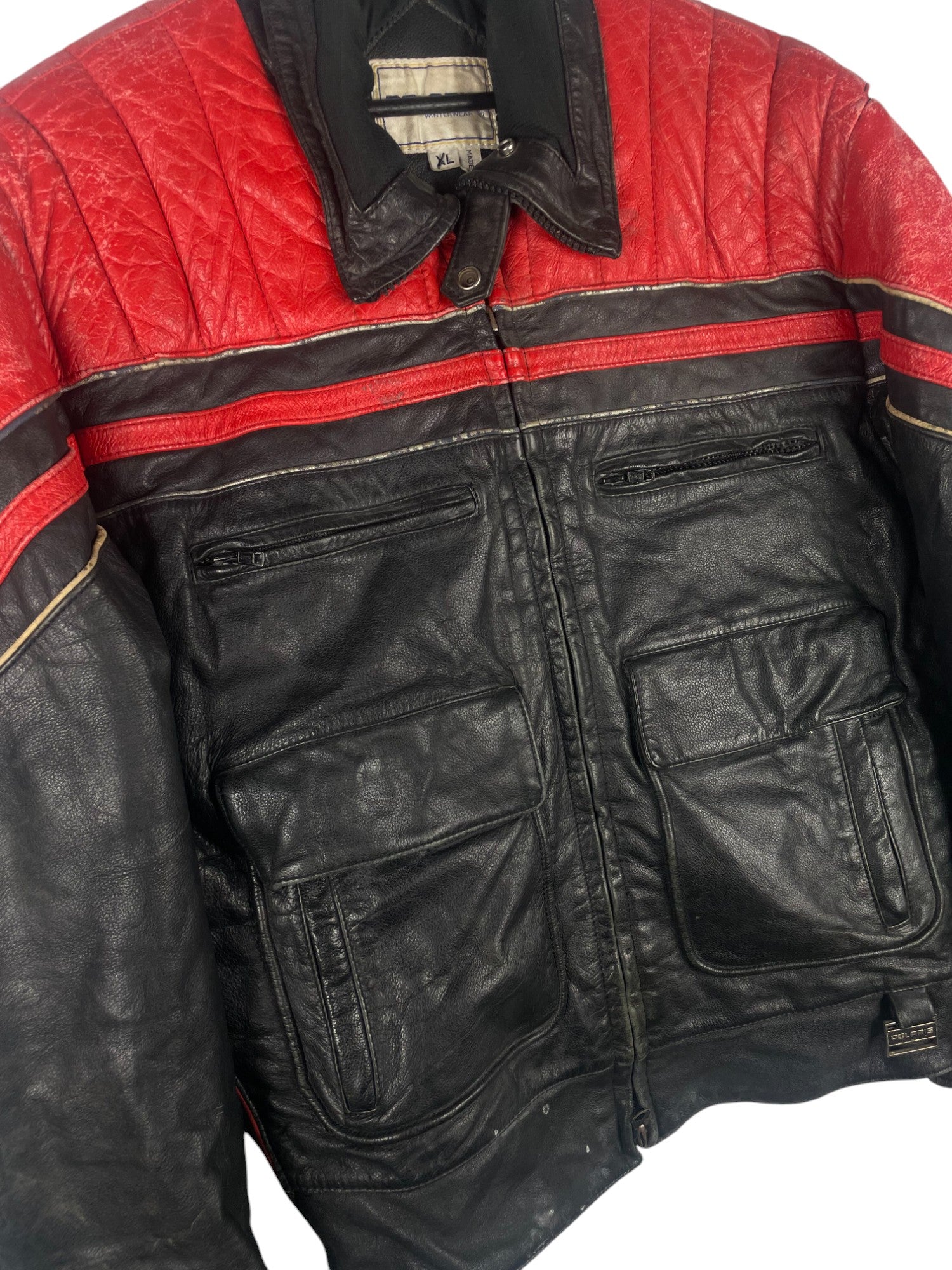 1990s Polaris Biker Leather Jacket
