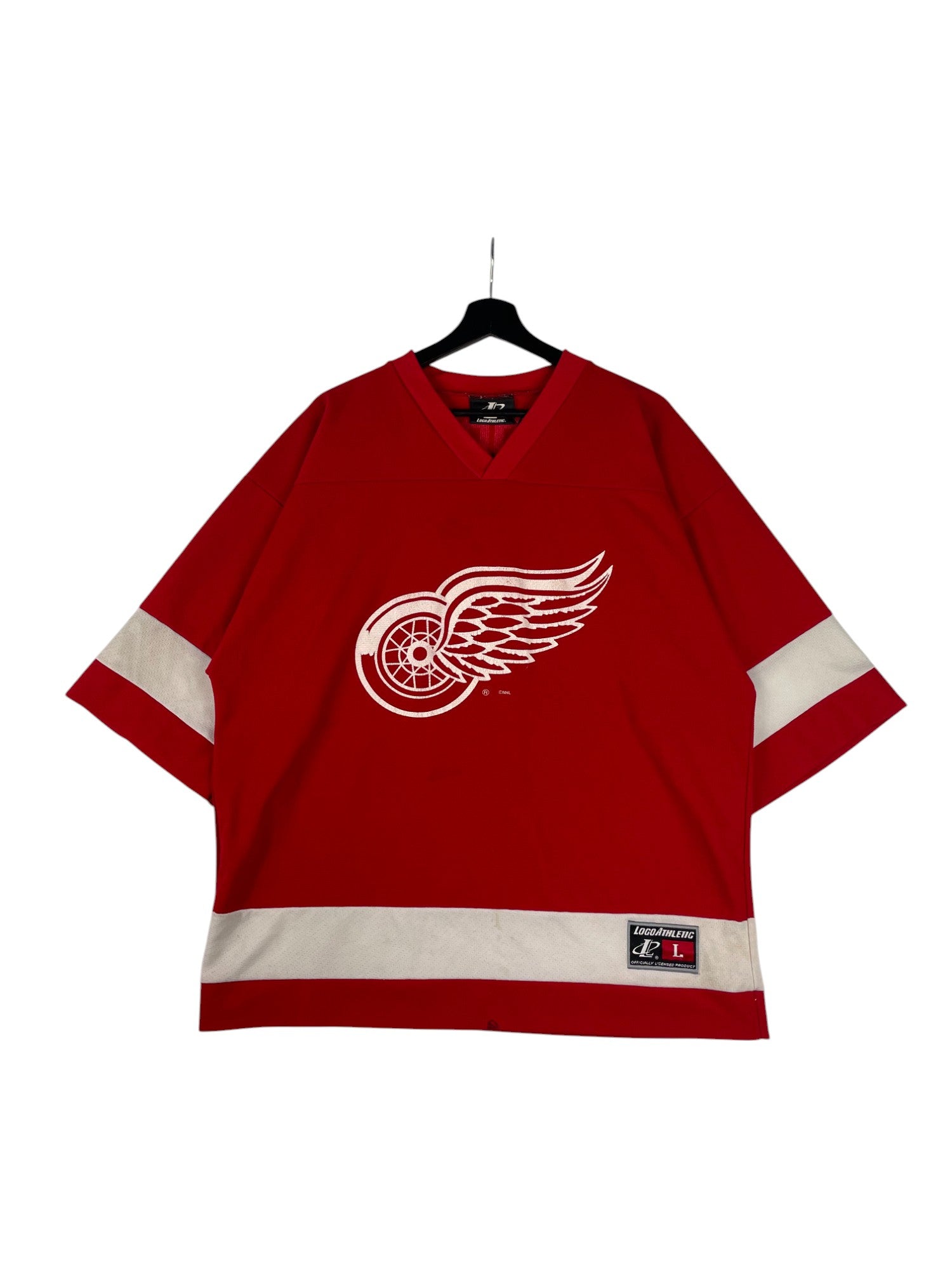 1990s Logo Athletic Red Wings Jersey