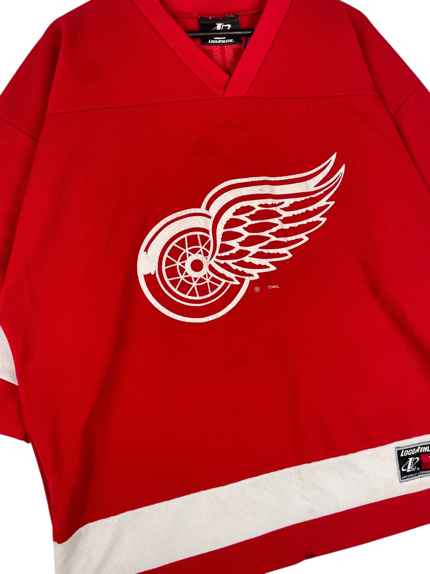 1990s Logo Athletic Red Wings Jersey