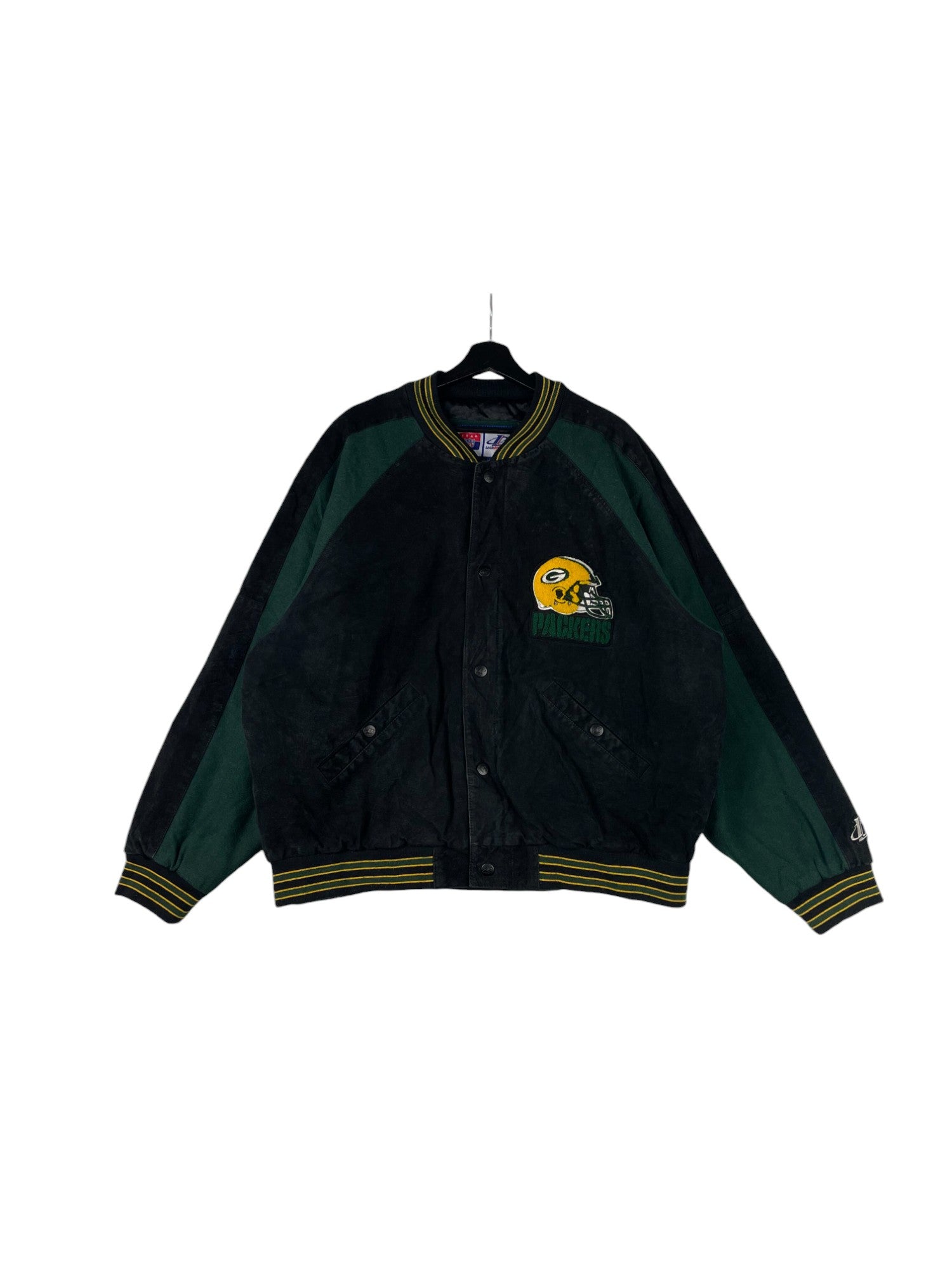 1990s Logo Athletic Packers Varsity Jacket