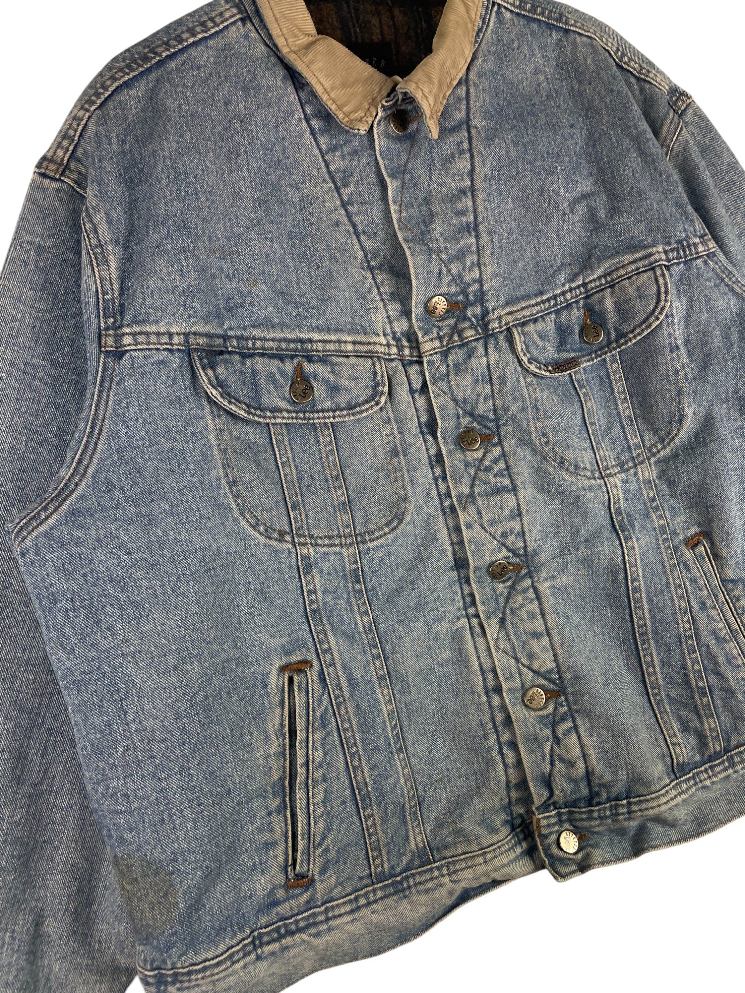 1990s Lee Blanket Lined Denim Jacket