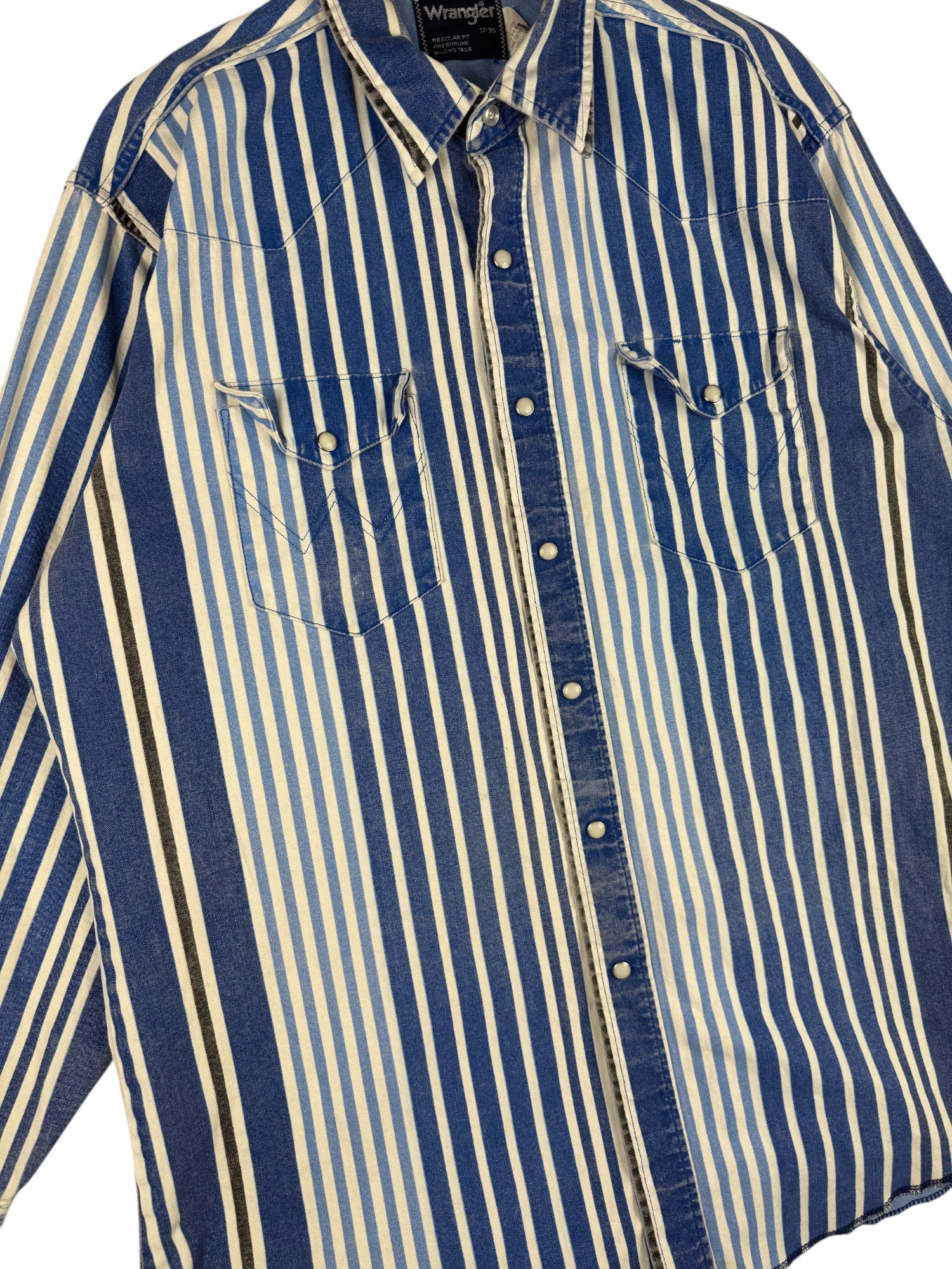1990s Wrangler Striped Western Shirt