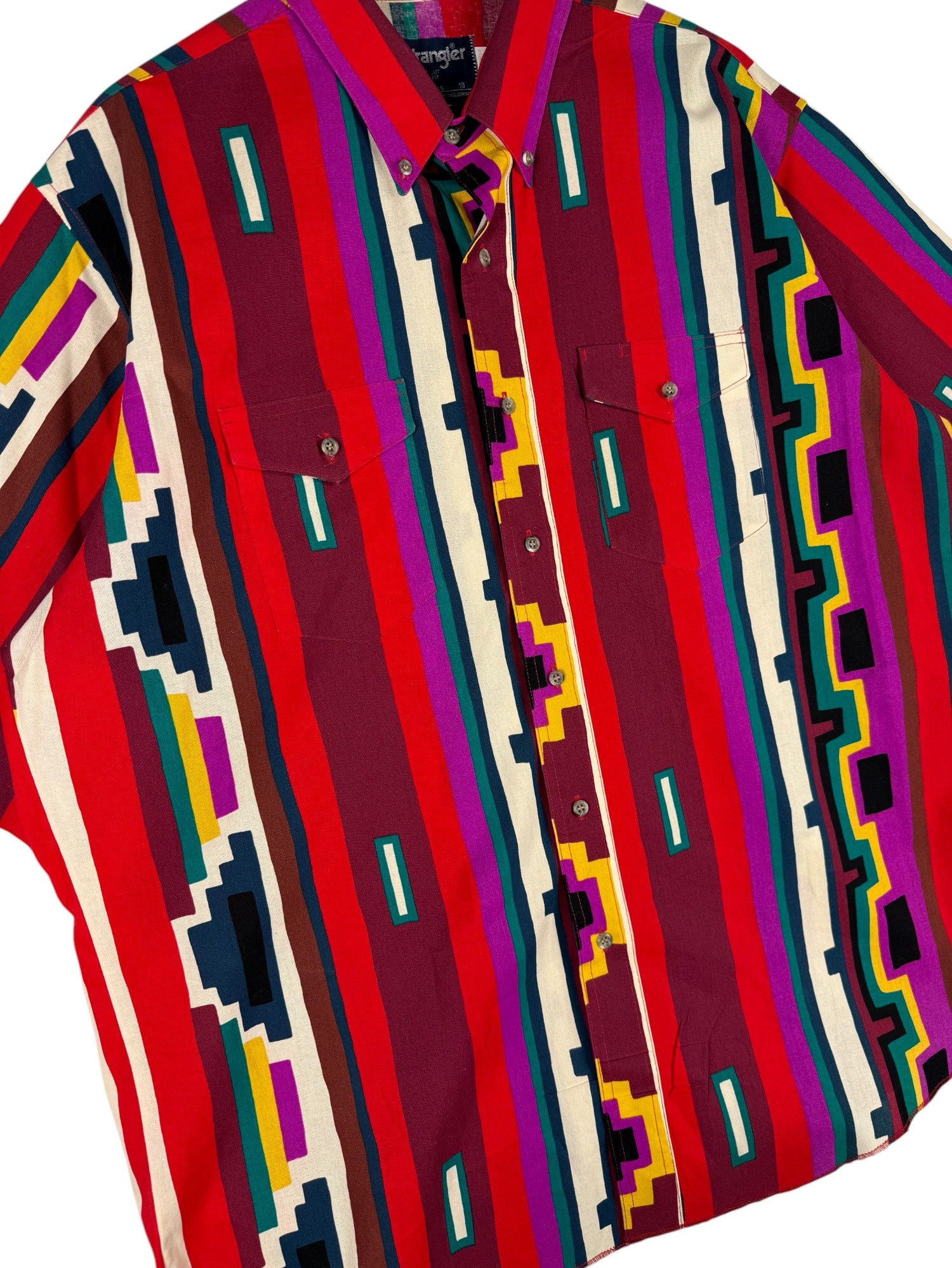 1990s Wrangler Cowboy Cut Western Shirt