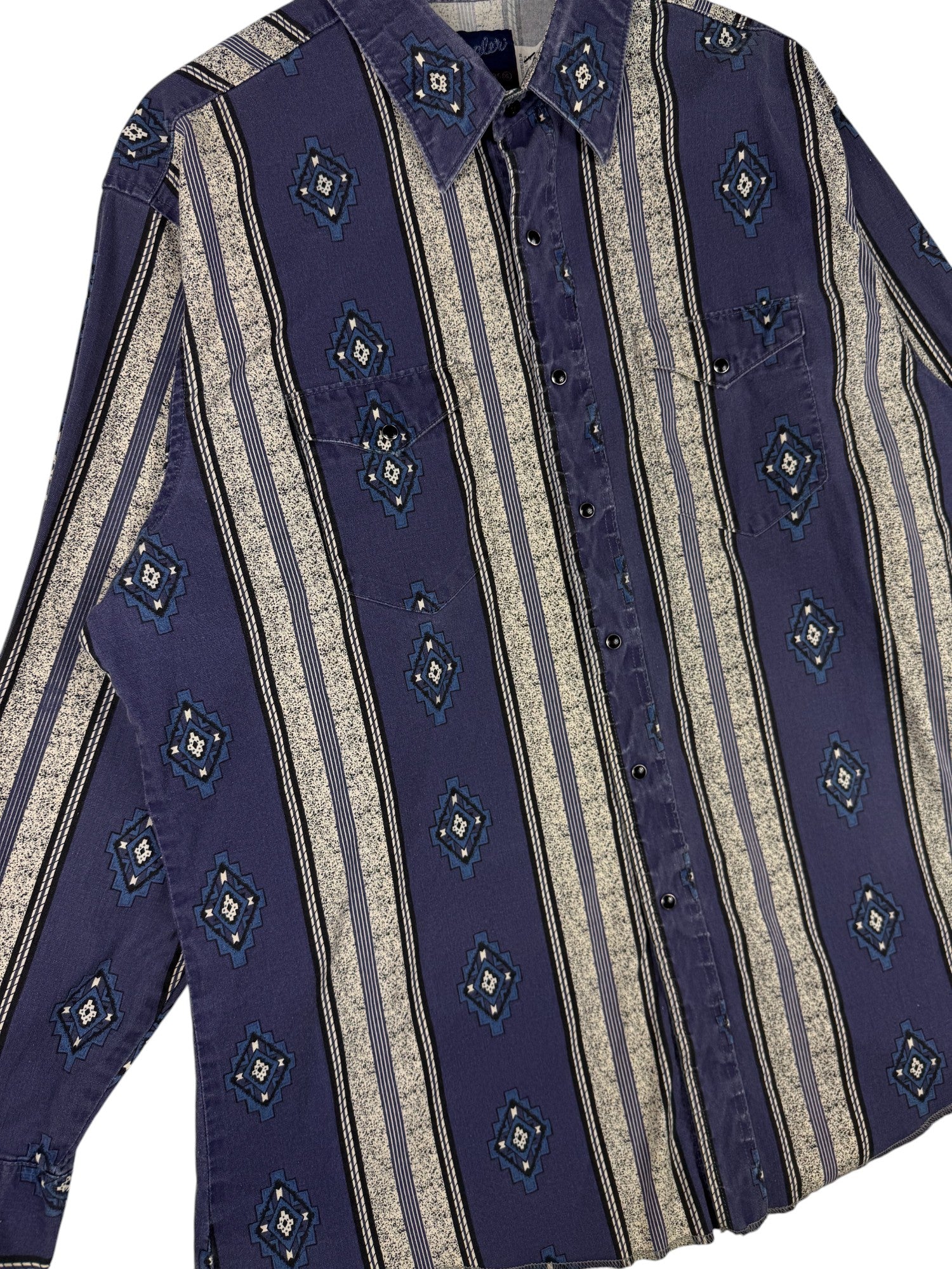 1990s Wrangler Western Button Up Shirt