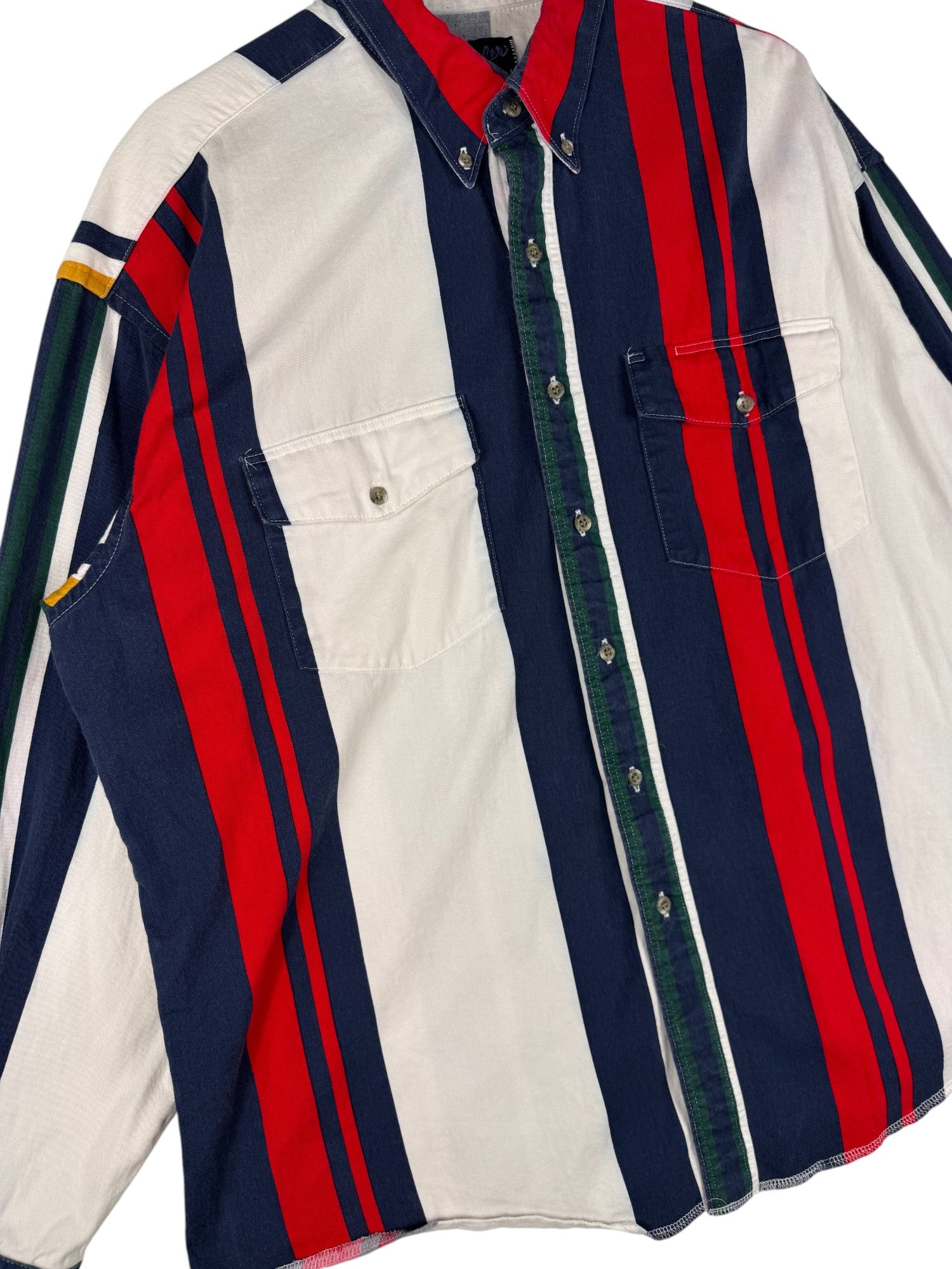 1990s Wrangler Western Striped Shirt