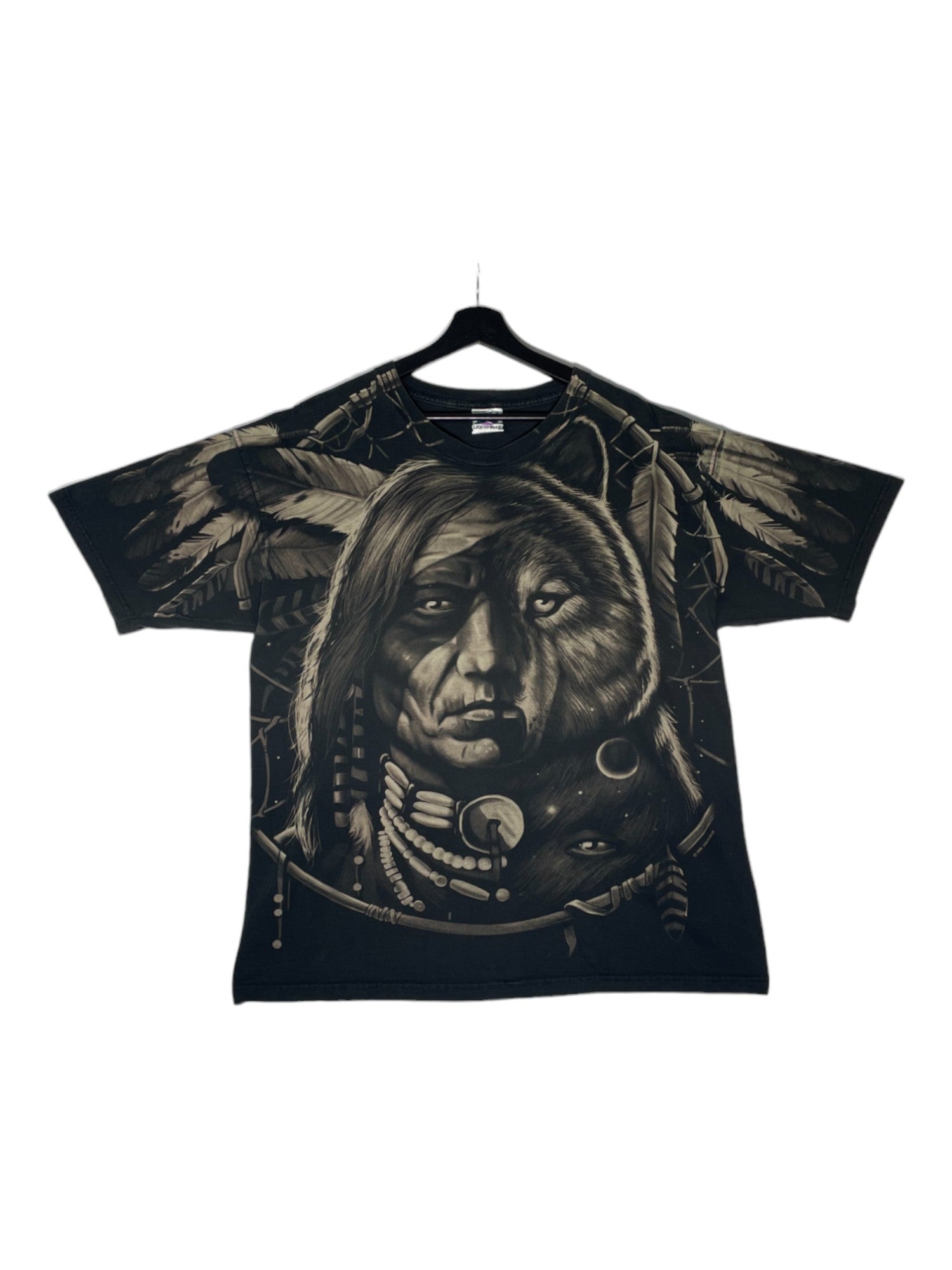 1990s Liquid Blue Graphic T-Shirt