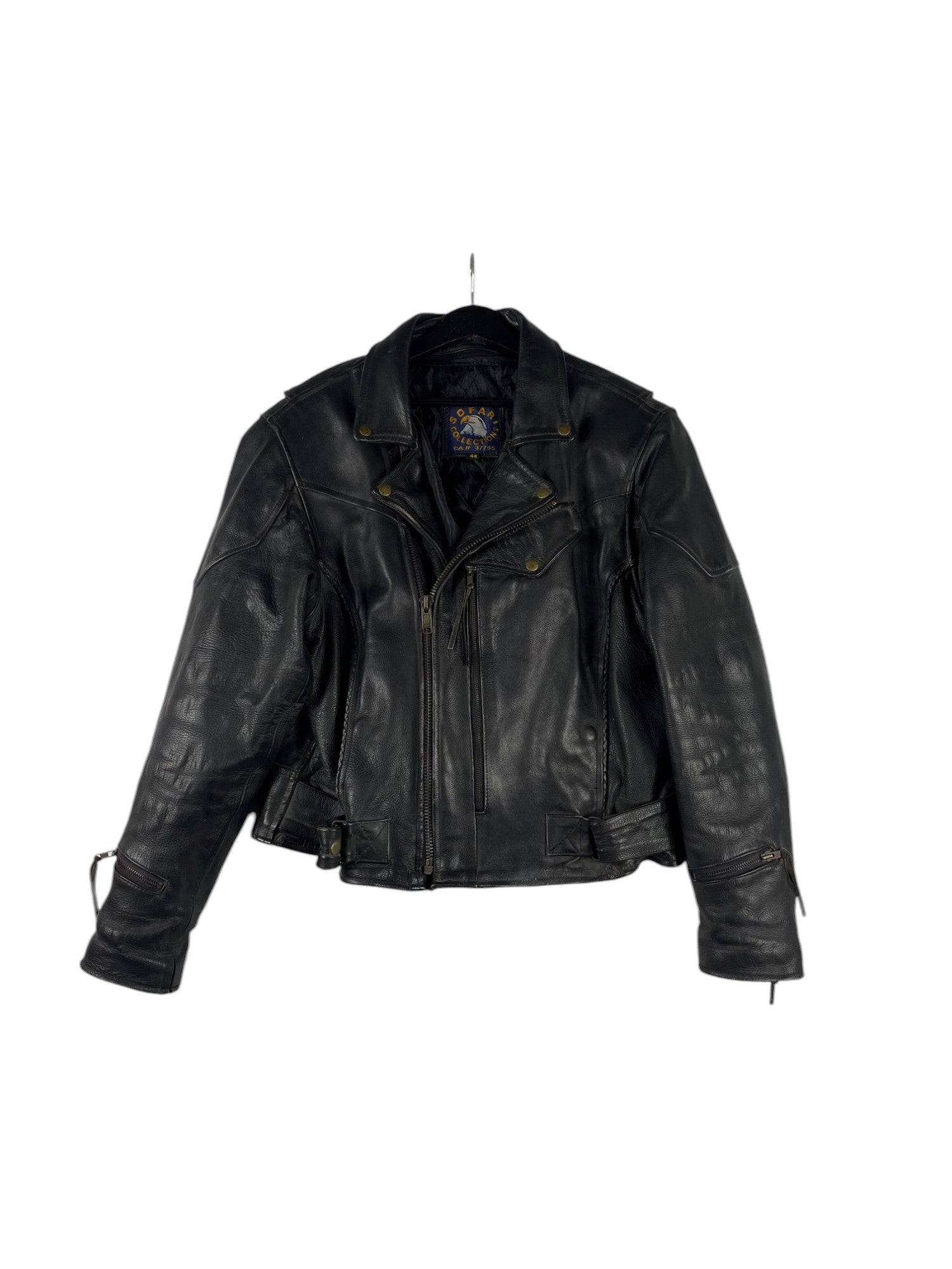 1990s Sofari Biker Leather Jacket