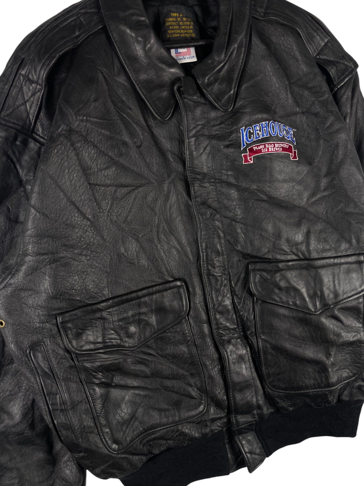 1990s Avirex Leather Flight Jacket