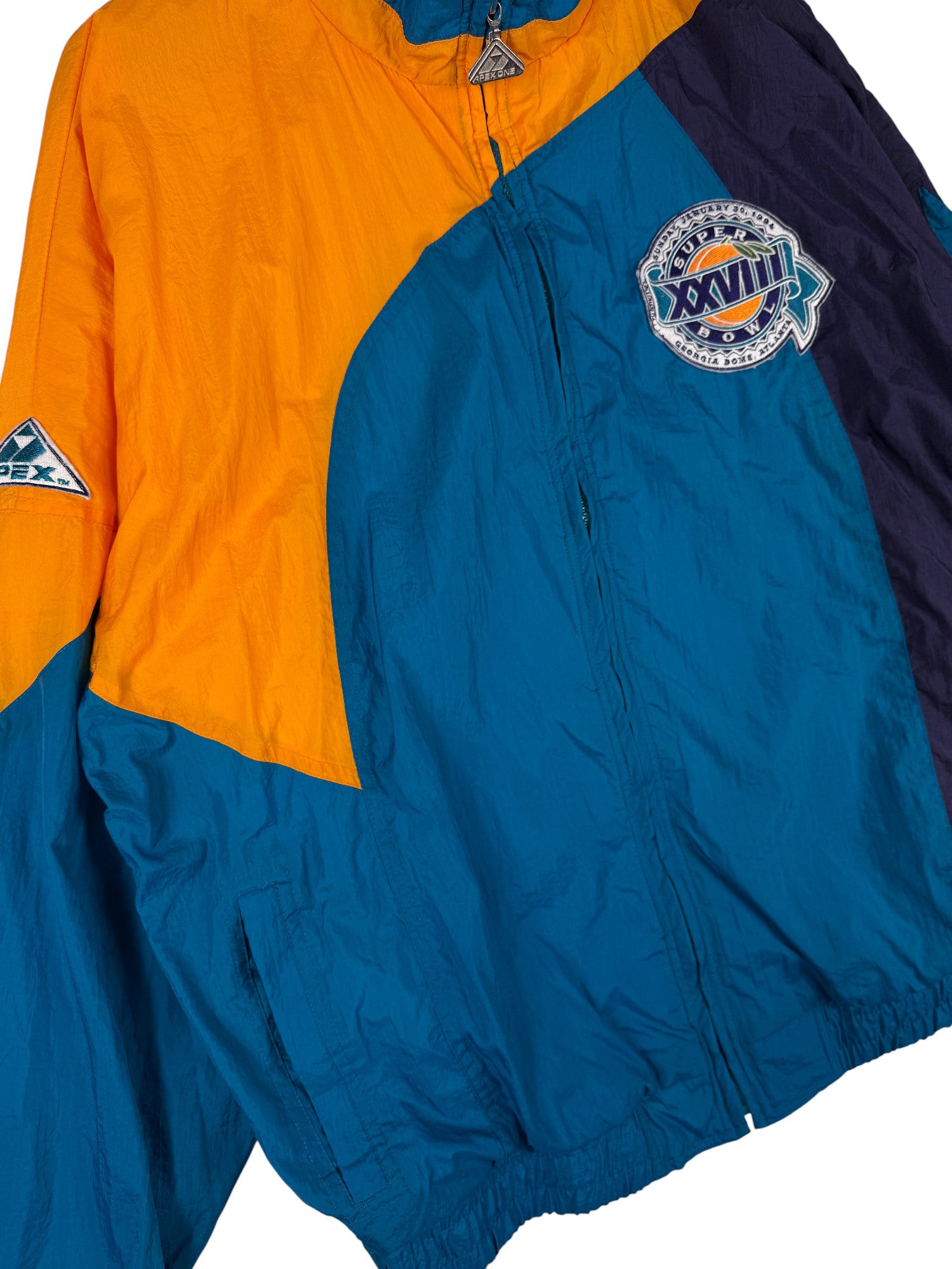 1990s Apex One Super Bowl Windbreaker