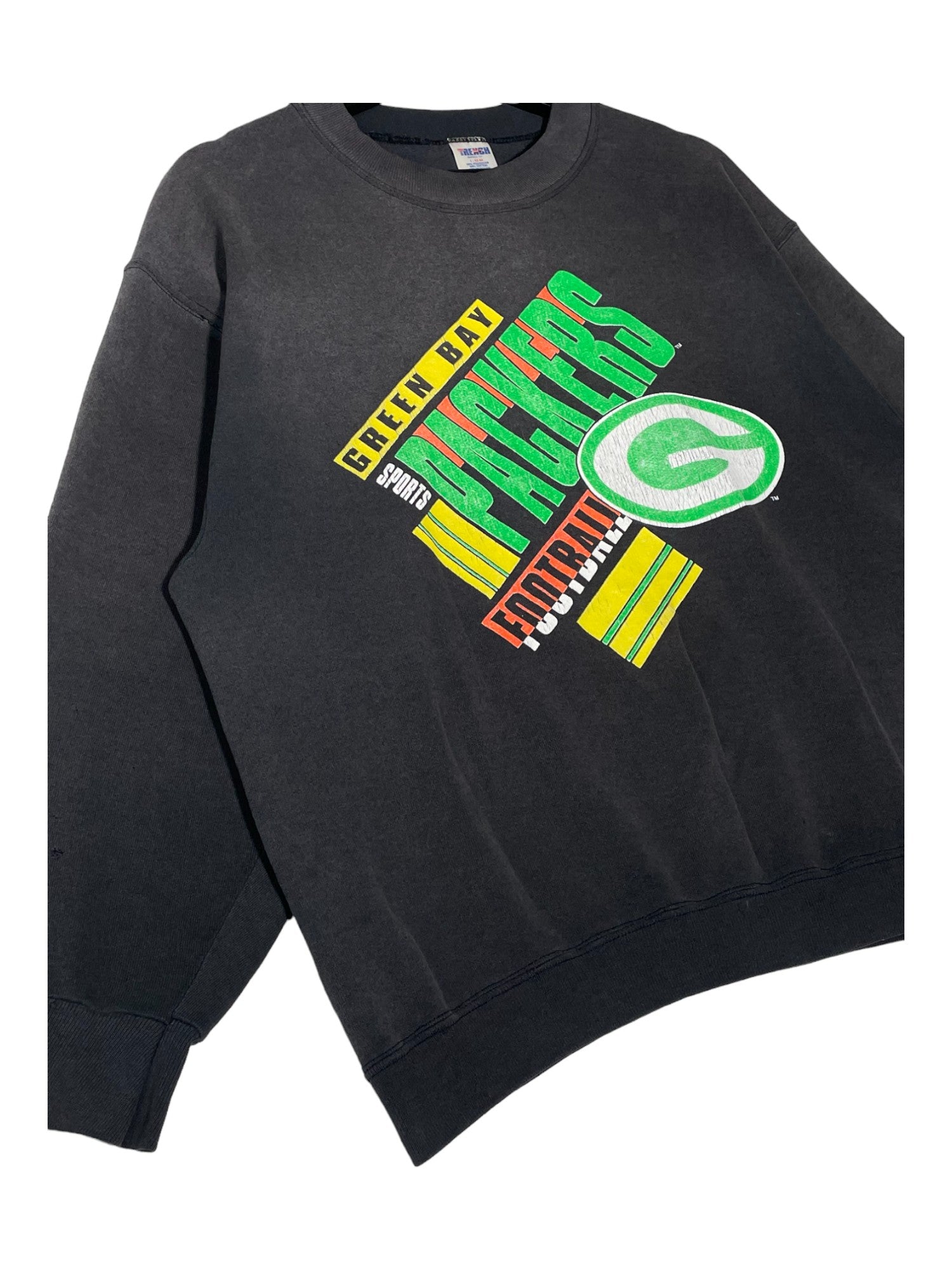 1990s Trench Green Bay Packers Sweatshirt