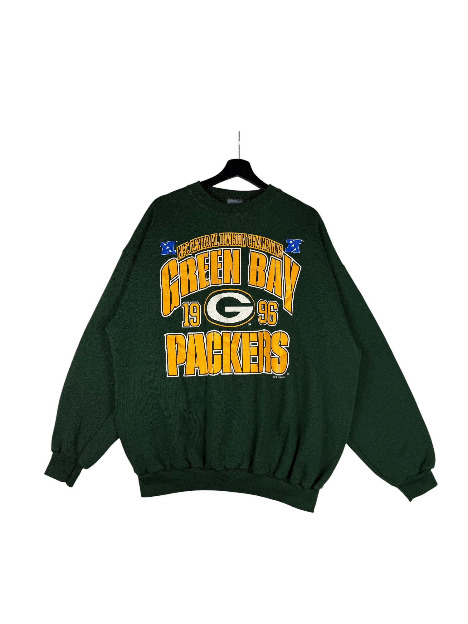 1990s Logo 7 Green Bay Packers Sweatshirt