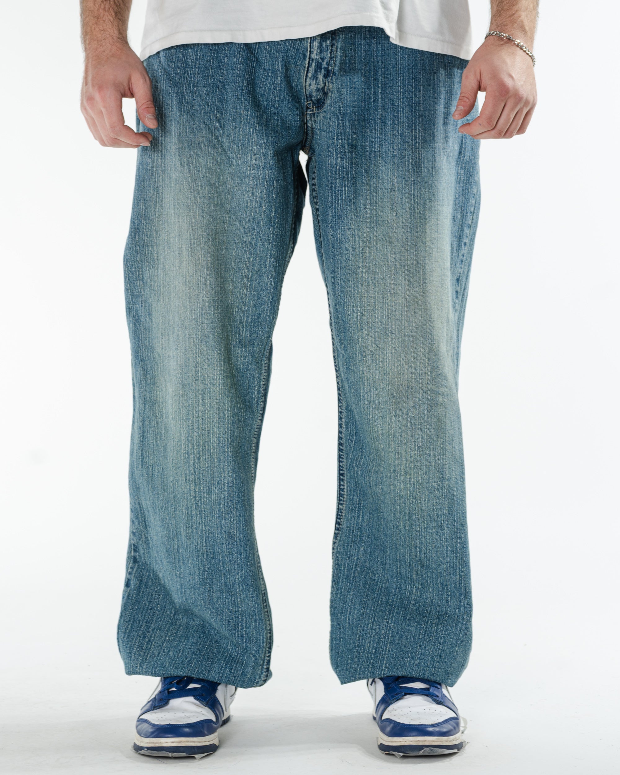 Y2K Lex3n Embroidered Baggy Jeans
