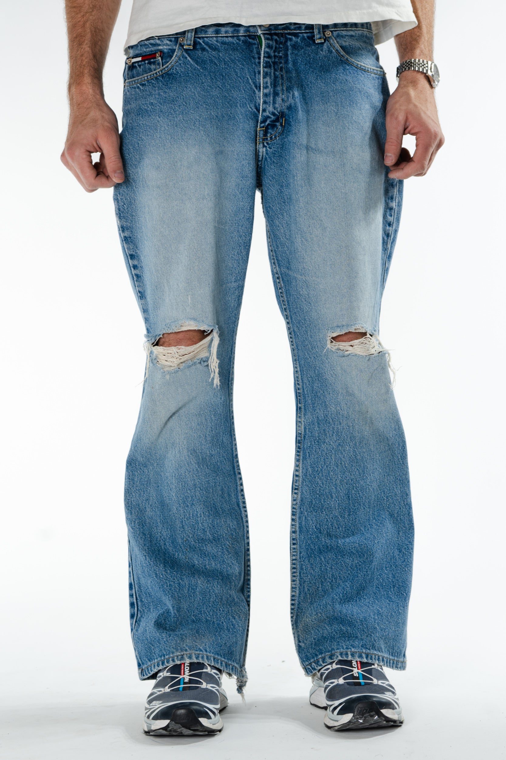 1990s Tommy Hilfiger Distressed Jeans